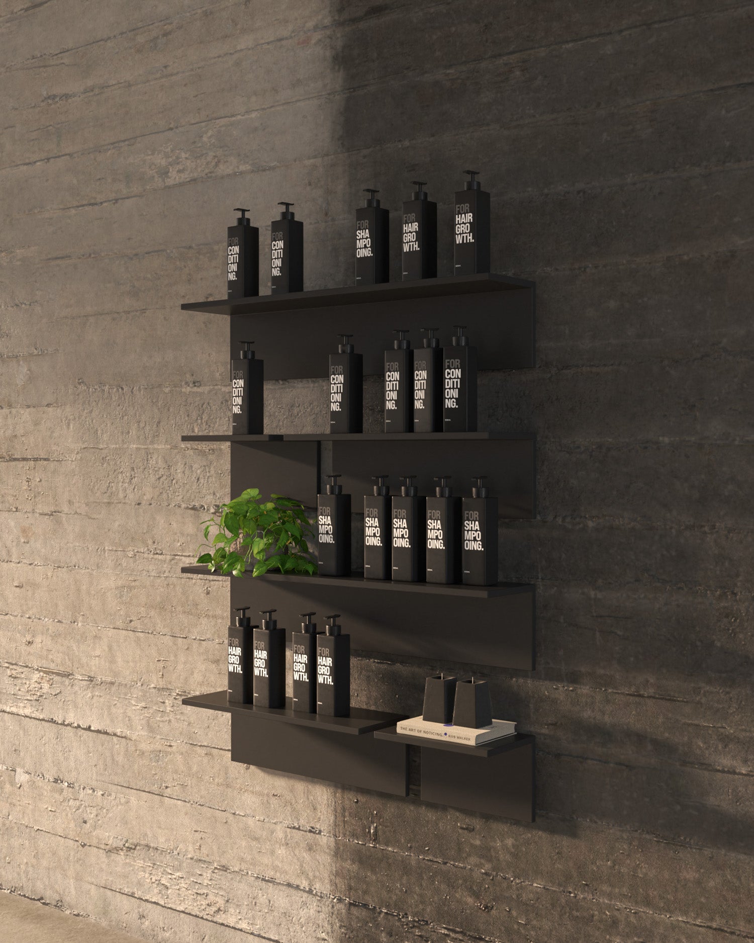 Display - Black shelf - 98cm